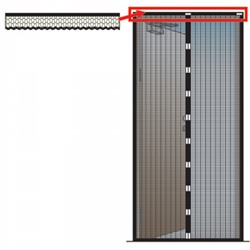 Сетка антимоскитная универсальная 100×220 см с магнитными замками УТ-4007 коричневая