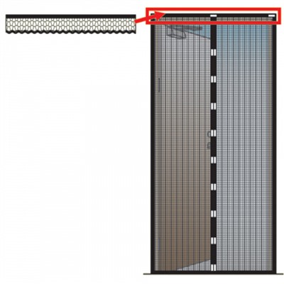 Сетка антимоскитная универсальная 100×220 см с магнитными замками УТ-4010 белая