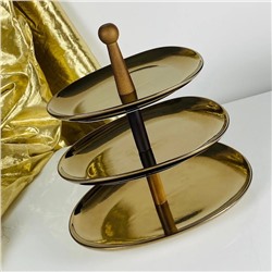 232-001 Трехъярусная этажерка 32/28/24см в под.уп.(х6)Фарфор