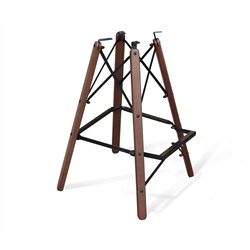 Стул барный SHT-ST35/S80
                        латте / темный орех / черный муар