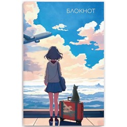 Блокнот 120х185 мм 40л в точку "ПУТЕШЕСТВИЕ" 69623 Феникс