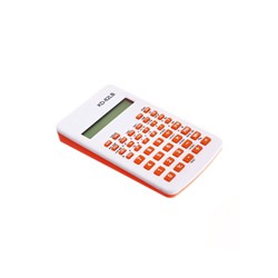 Калькулятор инженерный 10-разрядный, корпус белый, с оранжевыми кнопками