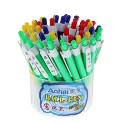 Ручка шариковая автоматическая «Профи», 0.5 мм, стержень синий, МИКС