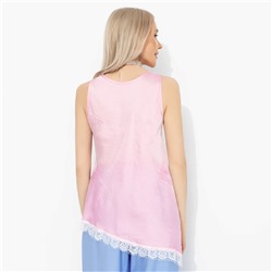 Топ шёлковый, Следи за мной (розовый)