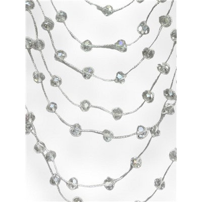 Комплект бижутерии "Хрустальная россыпь" , цвет прозрачный