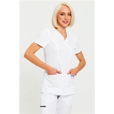 Топ медицинский женский 3-74-05-1 / Silva Crystal white 0