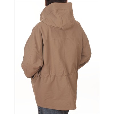 3104 DK. BEIGE Куртка демисезонная женская (100 гр. холлофайбер)
