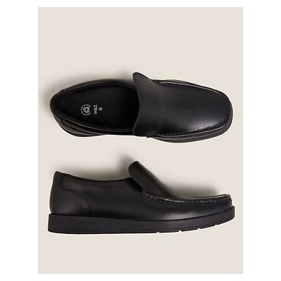 Kids' Leather Slip-on Loafer School Shoes (13 Small - 9 Large)