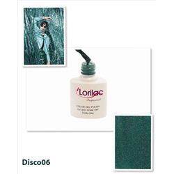Гель лак Lorilac Professional Disco (светоотражающий) № 6 10 ml