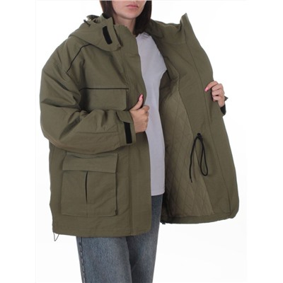 3101 GREEN Куртка демисезонная женская (100 гр. холлофайбер)