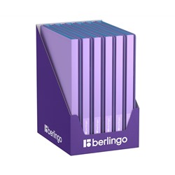 Папка с 30 вкладышами Berlingo "Haze" А4, 17мм, 600мкм, с внутр. карманом, сиреневая, софт-тач