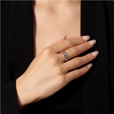 Кольцо (Спаси и Сохрани) из серебра ч/ч литьё