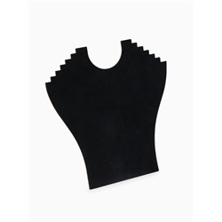 Бюст для украшений QF, 23×7×24 см, h=24 см, чёрный