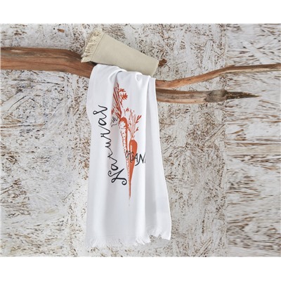 Махровые Кухонные Полотенца с Вышивкой 45x65 см 2 шт/уп Carrot Çay Havlusu 45x65cm - EcoCotton