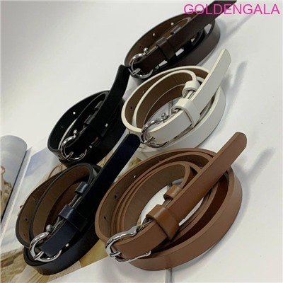 Ремень женский 1,4х113 см темно коричневый Р3