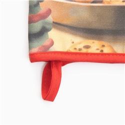 Варежка-прихватка новогодняя Этель Сookies 15х28см,саржа, 100% хл, ватин 250г/м2