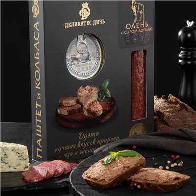 Подарочный набор Дуэт "Золотой Олень" с паштетом