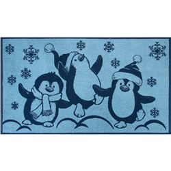 Полотенце махровое 6с103.412ж1 Пингвины(джинс) 50х90см