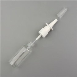 Бутылочка для хранения, с распылителем, 30 мл, цвет прозрачный/белый