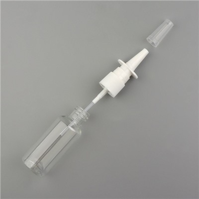 Бутылочка для хранения, с распылителем, 30 мл, цвет прозрачный/белый