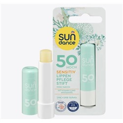 SUNDANCE Lippenpflegestift sensitive Солнцезащитная гигиеническая помада Уход за губами Sensitive SPF 50, 4,8 г