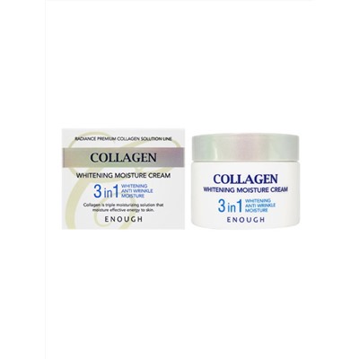 Enough Отбеливающий увлажняющий крем с коллагеном / Collagen Whitening Moisture Cream 3 in 1, 50 г