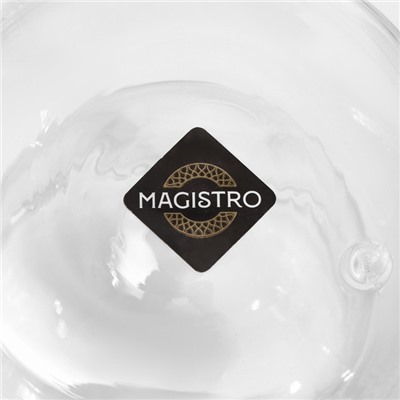 Кружка с двойными стенками Magistro «Дуо», 80 мл, 9×7×6.3 см, стекло