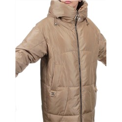 118 BEIGE Пальто зимнее женское (холлофайбер 200 гр.)