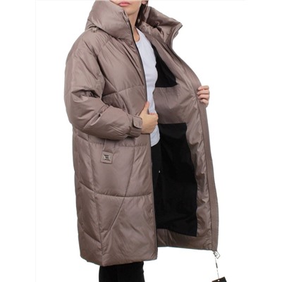 118 LILAC/BEIGE Пальто зимнее женское (холлофайбер 200 гр.)
