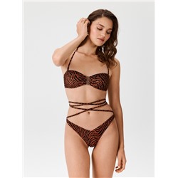 Бюстгальтер купальный жен.Bralette Rossana черный принт