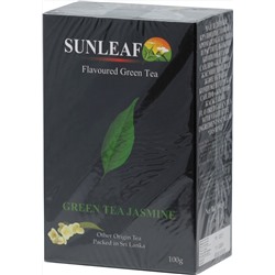 SUNLEAF. Green Tea Jasmine 100 гр. карт.пачка