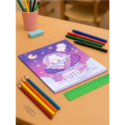 Дневник школьный для 1-4 классов «Нежные мечты», твёрдая обложка, голография, 48 листов