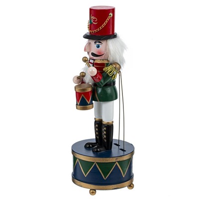 GAEM Фигурка декоративная "Щелкунчик" с музыкой и движением, L10,5 W10,5 H30,5 см