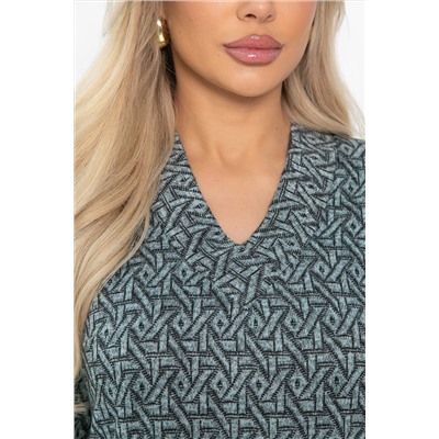 Платье с поясом Лаконичный стиль (мятное) П14518-19М