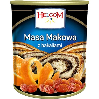Начинка маковая с сухофруктами HELCOM 850 гр 1/6