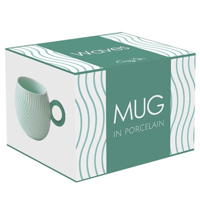 Кружка Waves, 350 мл, бирюзовая