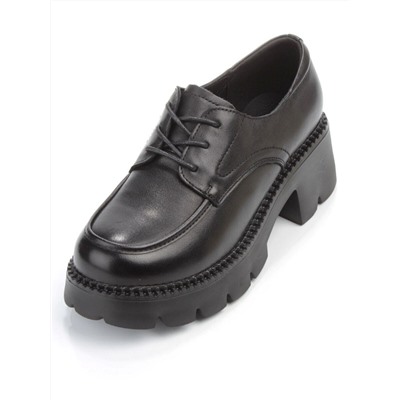 03-5935 BLACK Полуботинки женские (натуральная кожа)
