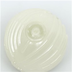 Игрушка для собак, светящаяся в темноте, «Шар с полосками», 6.5 см