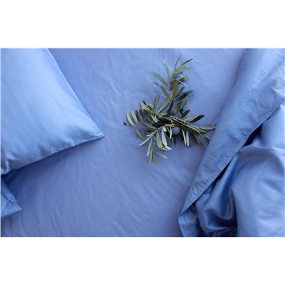 Комплект постельного белья из премиального сатина сиреневого цвета из коллекции Essential, 200х220 см