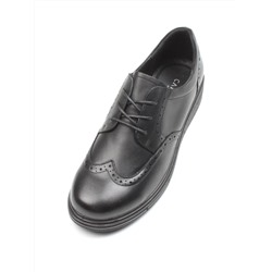 03-5063 BLACK Полуботинки женские (натуральная кожа)