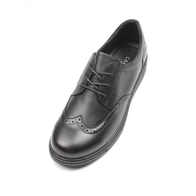 03-5063 BLACK Полуботинки женские (натуральная кожа)
