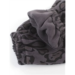003 DK. GRAY/LEOPARD Костюм спортивный зимний женский (95% хлопок, 5% полиэстер)