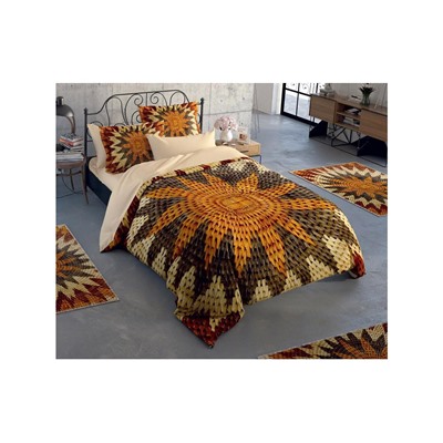 3Д Постельное Белье (2 сп. ЕВРО) 3D DIGITAL %100 COTTON - Le Jardin D'OR