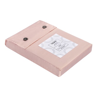 Простыня из премиального сатина цвета пыльной розы из коллекции Essential, 240х270 см