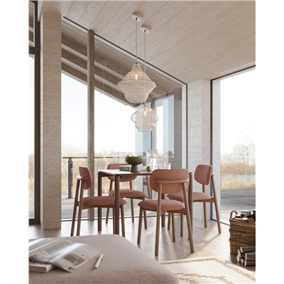 Светильник подвесной Vinger, Ø34х35 см, бежевый