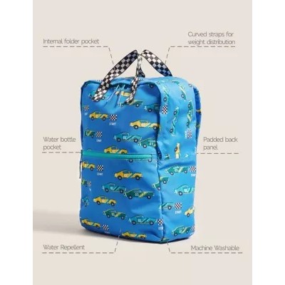 Kids' Water Repellent Transport School Backpack