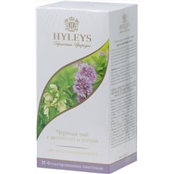 HYLEYS. Гармония природы. Мелисса и мята (черный) карт.пачка, 25 пак.