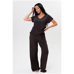 Женский костюм с брюками 2217/3 / Шоколадный