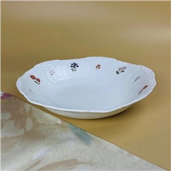 109-219 Круглое глубокое блюдо 26х5,5см КРОКУС в под.уп.(х8)Фарфор