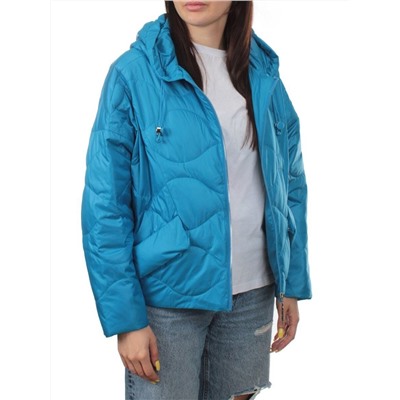 23-061 BLUE Куртка оверсайз демисезонная женская (синтепон 100 гр.)